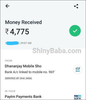 Payment Proof : Best Money Earning App in India