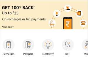 ShinyBaba : Amazon Pay Online mobile recharge and bill payment offer