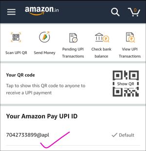 Amazon Pay UPI ID