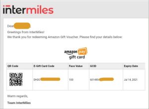 payment proof InterMiles App