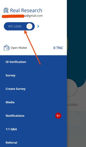 Real Research Survey App KYC Level