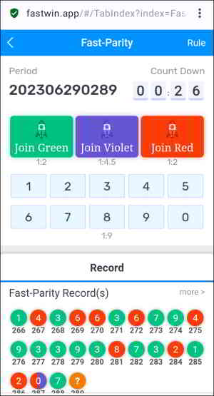 fastwin app fast parity game