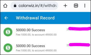 Colorwiz App Payment Proof